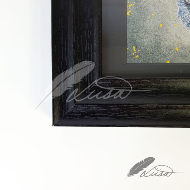 Limited Editiion Giclee Print Resting Bumble in Black Frame