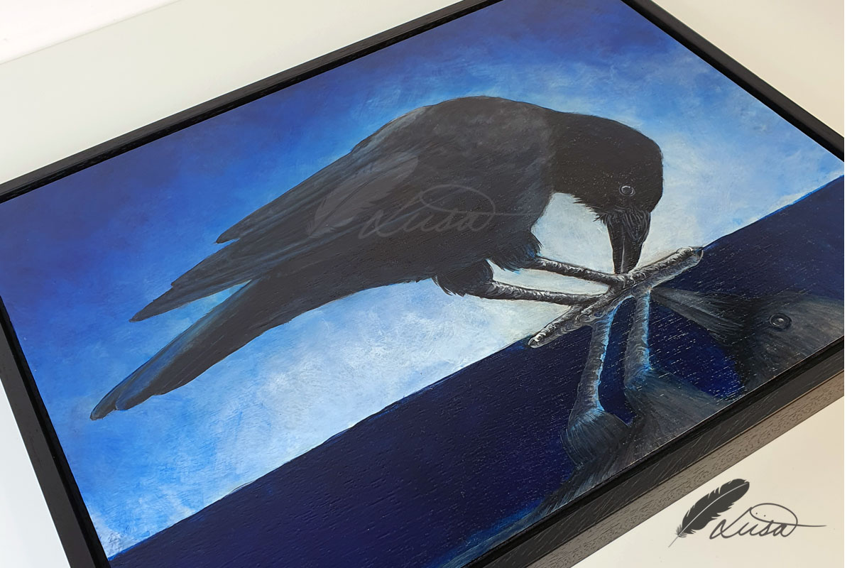 Reflections of Crow Painted by Liisa Clark